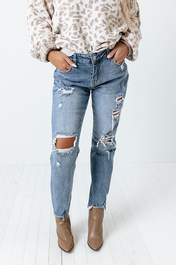 The Mason High Waist Relaxed Skinny in Medium Wash