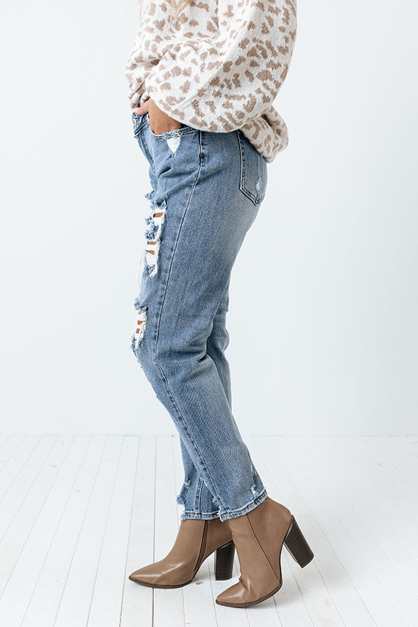 The Mason High Waist Relaxed Skinny in Medium Wash