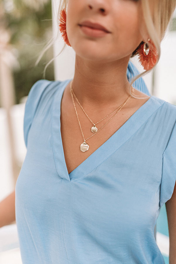 Lounging In Laguna Layered Necklace