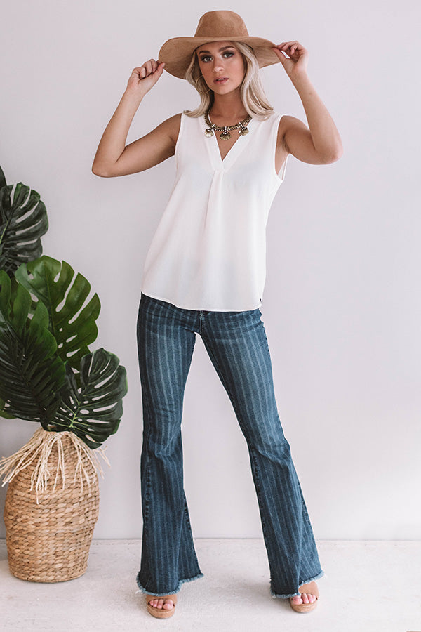 Day To Night Shift Tank in Ivory