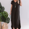 Just My Type T-Shirt Maxi in Black Image - 1