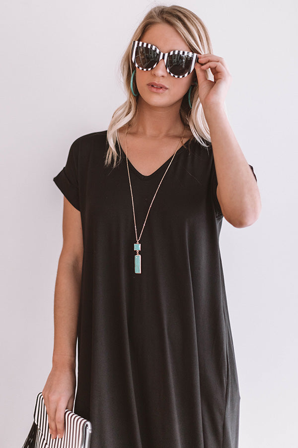 Just My Type T-Shirt Maxi in Black Image - 1