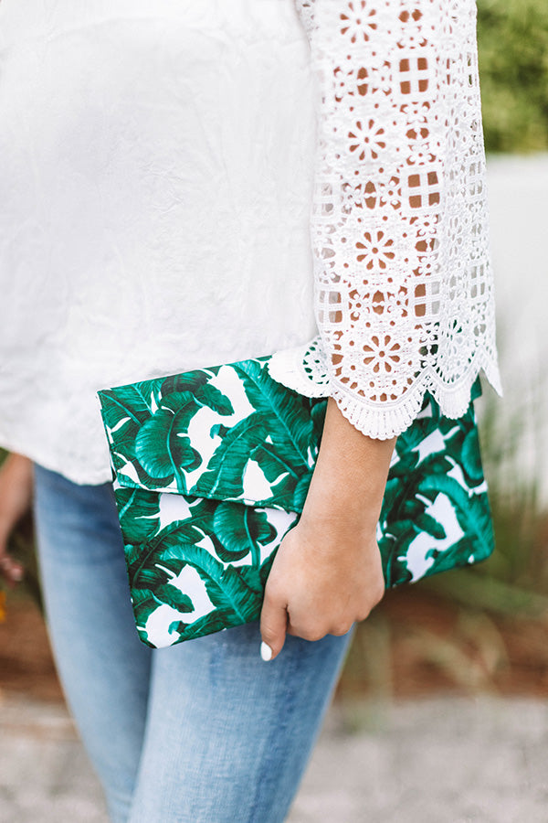 Talk Tropical To Me Clutch