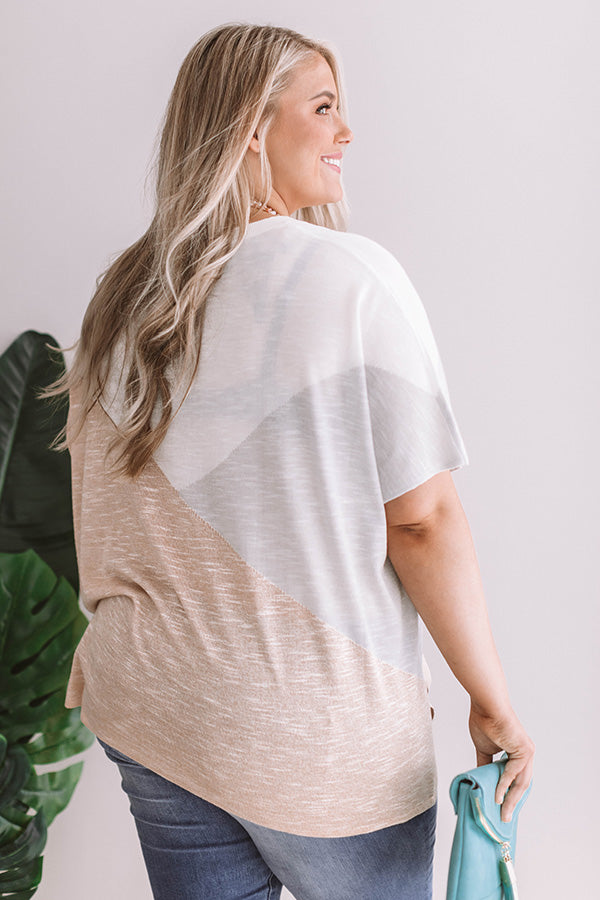 Mojito Breeze Colorblock Top  Curves Image - 1