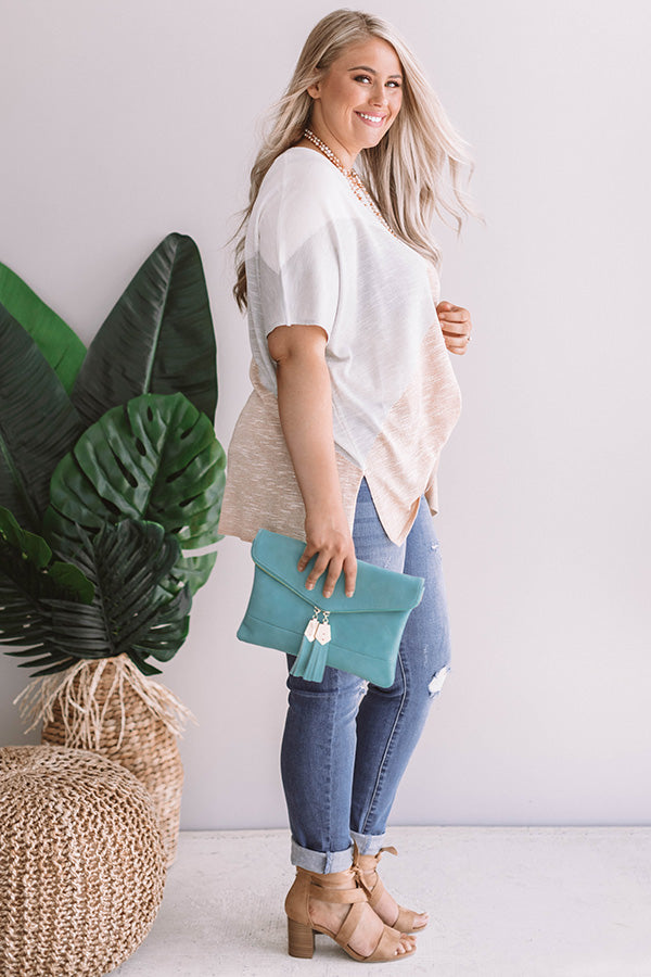 Mojito Breeze Colorblock Top  Curves Image - 1