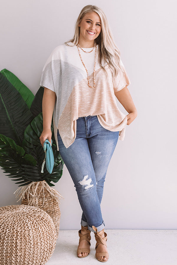 Mojito Breeze Colorblock Top  Curves Image - 1