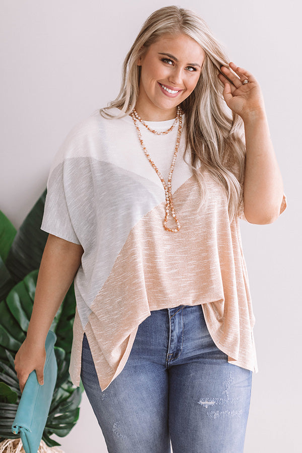Mojito Breeze Colorblock Top  Curves Image - 1