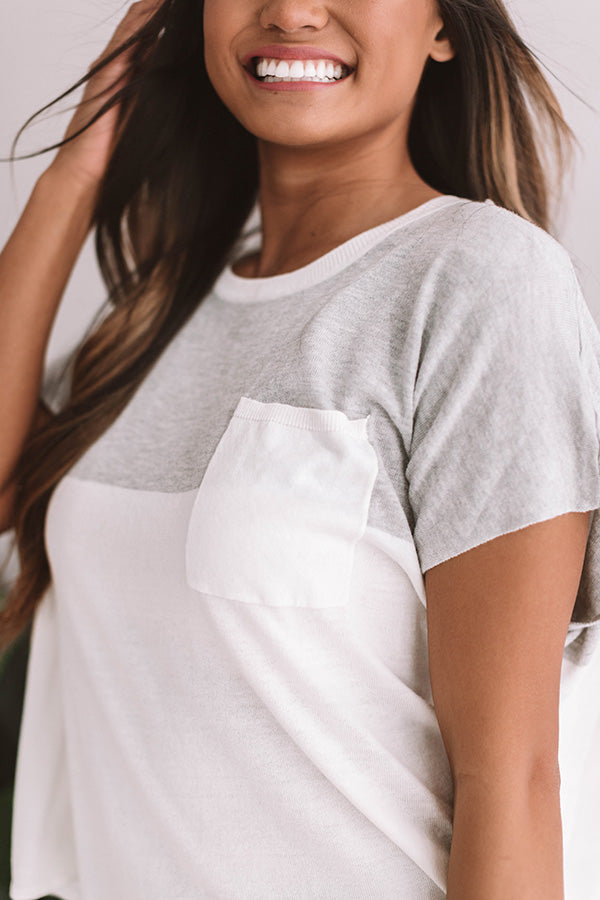 Lounging In Laguna Colorblock Shift Tee Image - 1