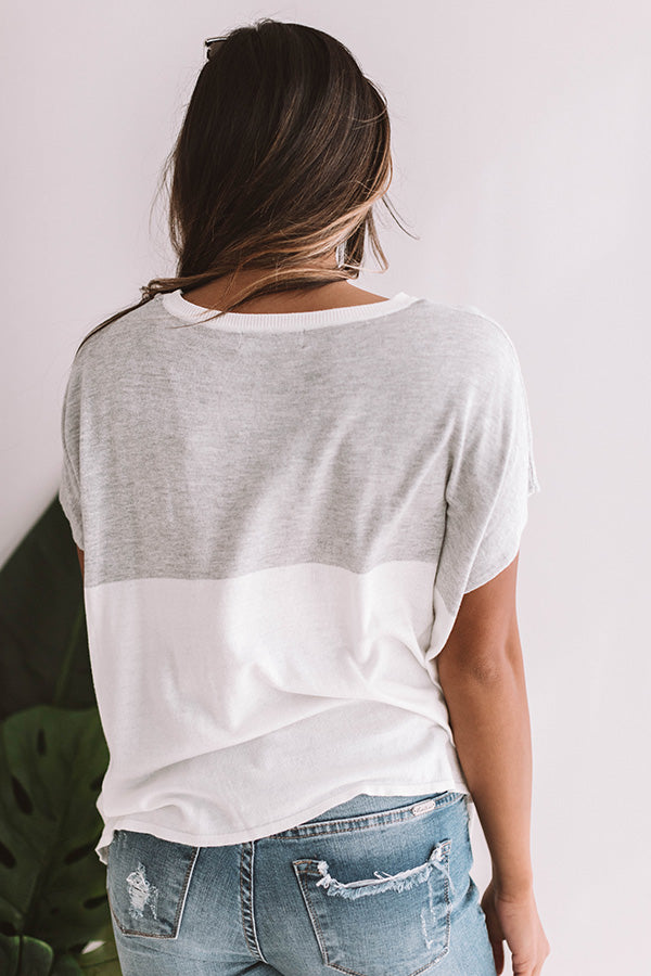 Lounging In Laguna Colorblock Shift Tee Image - 1
