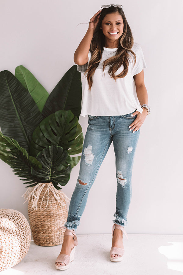 Lounging In Laguna Colorblock Shift Tee Image - 1