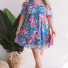 Santorini Romance Floral Shift Dress Curves Image - 1