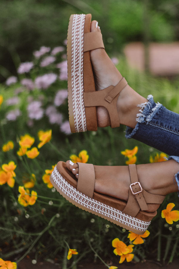 The Evalina Espadrille In Iced Latte