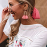 Hello Hamptons Earrings In Coral Image - 1