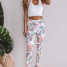 Floral Paradise High Waist Legging In Ivory Image - 1