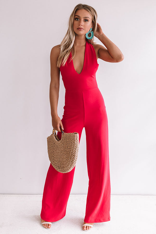 Indy Jumpsuit In Raspberry