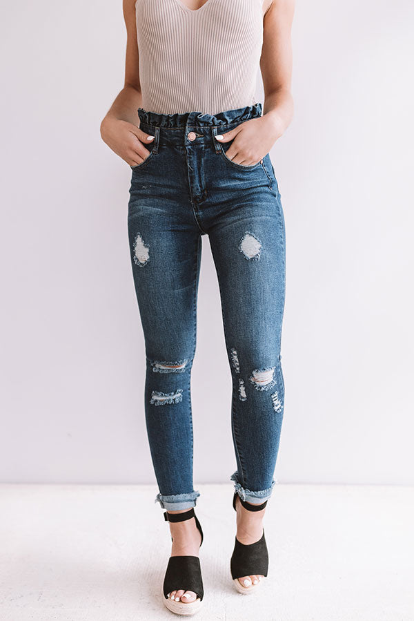 The Lissa High Waist Distressed Denim