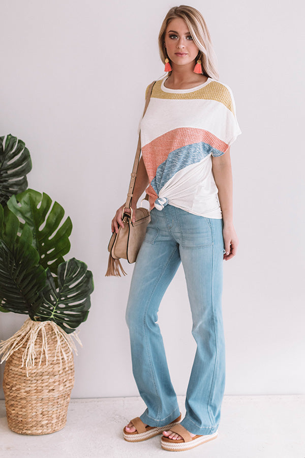 Rhyme and Reason Color Block Shift Top Image - 1