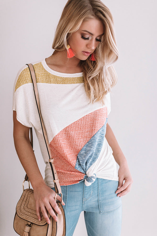 Rhyme and Reason Color Block Shift Top Image - 1