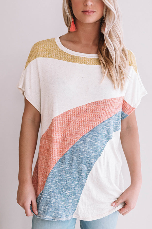 Rhyme and Reason Color Block Shift Top Image - 1