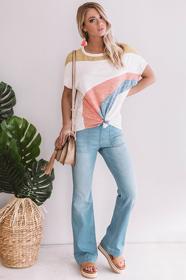 Rhyme and Reason Color Block Shift Top Image - 1