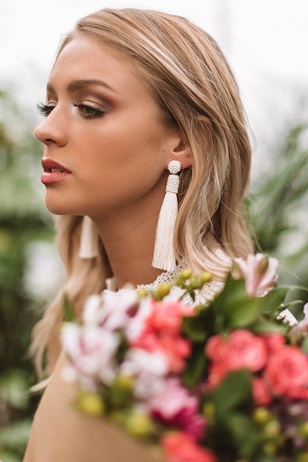 Shopping On Fifth Ave Earrings In Ivory