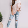Sea Breezy Color Block Shift Tee Image - 1