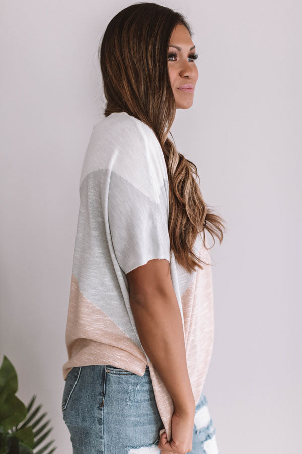 Sea Breezy Color Block Shift Tee Image - 1
