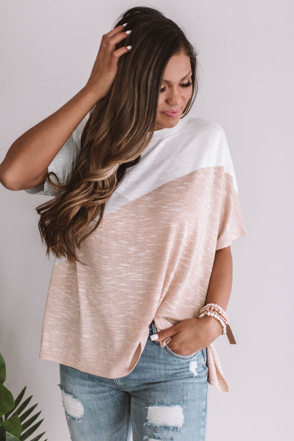 Sea Breezy Color Block Shift Tee Image - 1