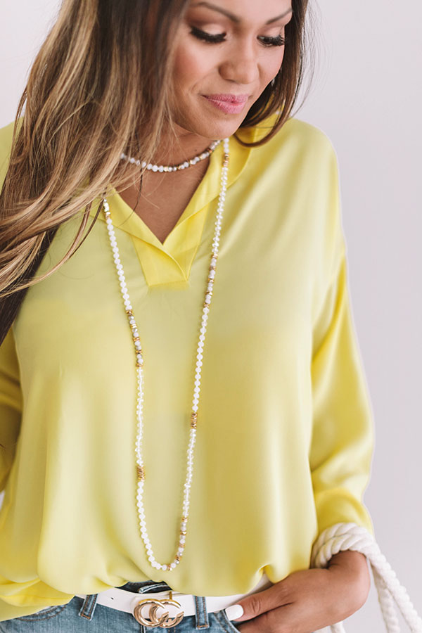 Haute Gossip Necklace In White