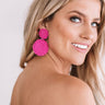 Gorgeous Forever Earrings In Hot Pink Image - 1