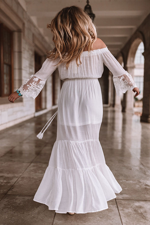 off the shoulder maxi beach dress Summer Boho Dress for Women Off Shoulder Short Sleeve Pleated Drawstring Flowy Casual Maxi Dress,Khaki,Small