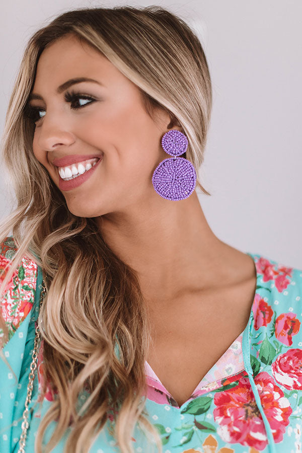 Gorgeous Forever Earrings In Lavender