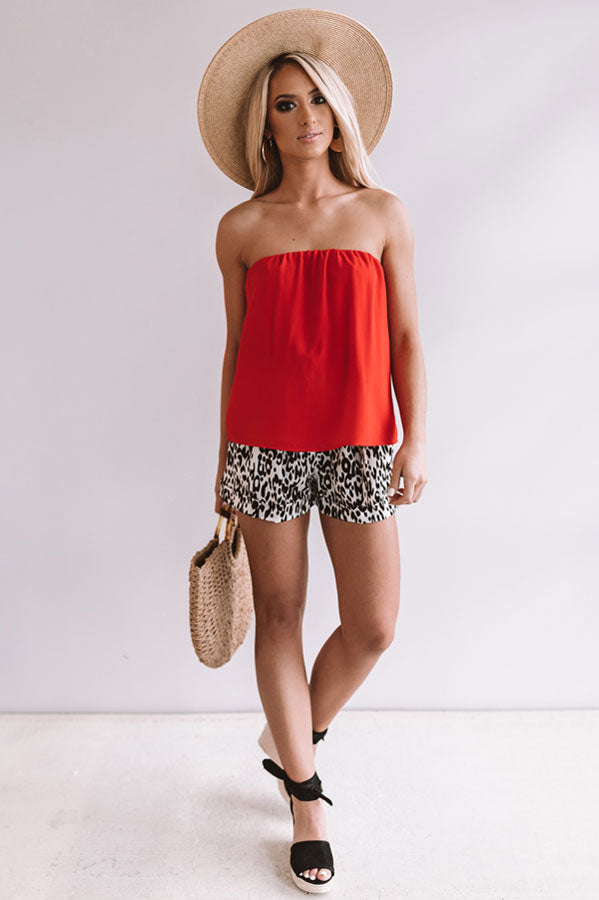Friday Night Feels Shift Top in Red
