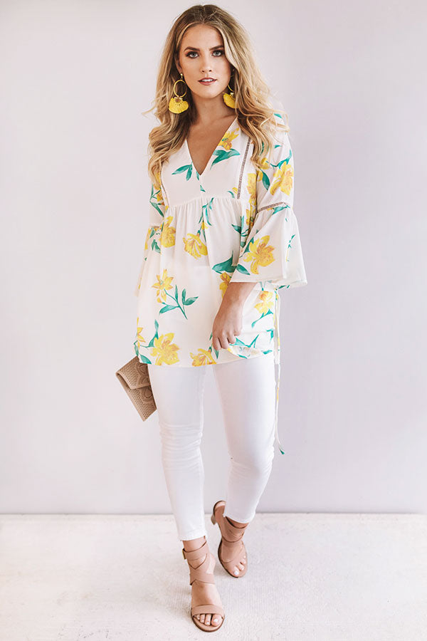 Floral Delight Babydoll Top