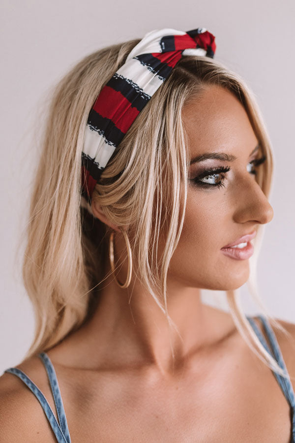 Incredibly Cute Stripe Scarf In Red