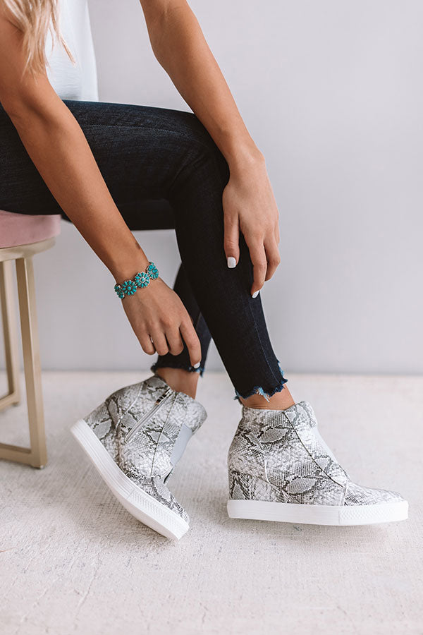 The Karlie Bootie In Snake Print