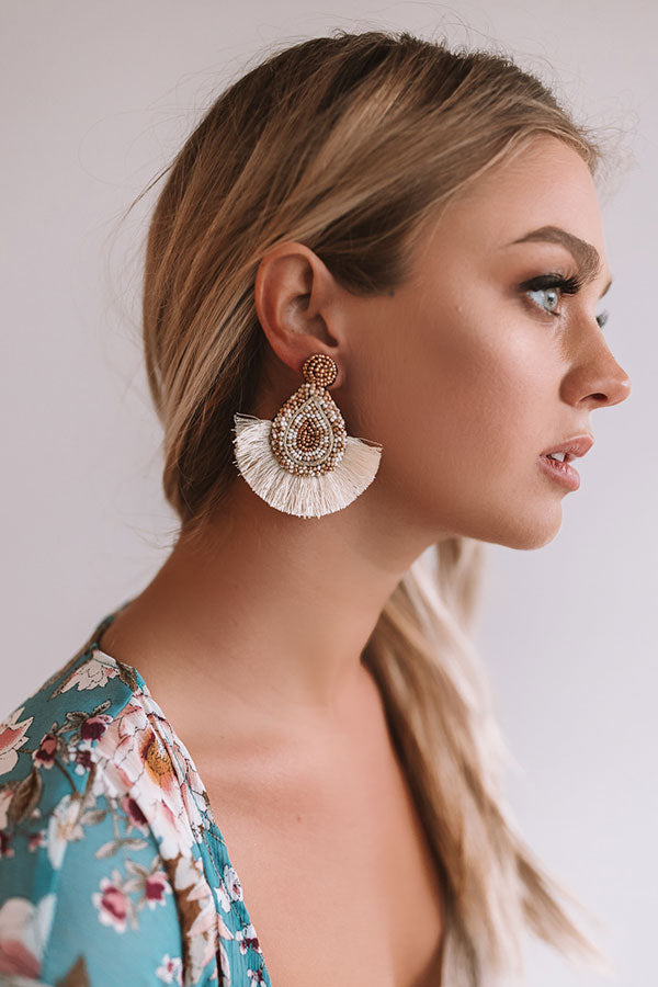 Better In Brighton Earrings In Ivory