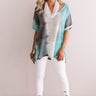 Wanderlust Watercolor Knit Tee Image - 1