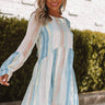 Sunrise Views Watercolor Shift Dress in Limpet Shell Image - 1