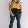 Buzzing About Town Color Block Tee Curves Image - 1