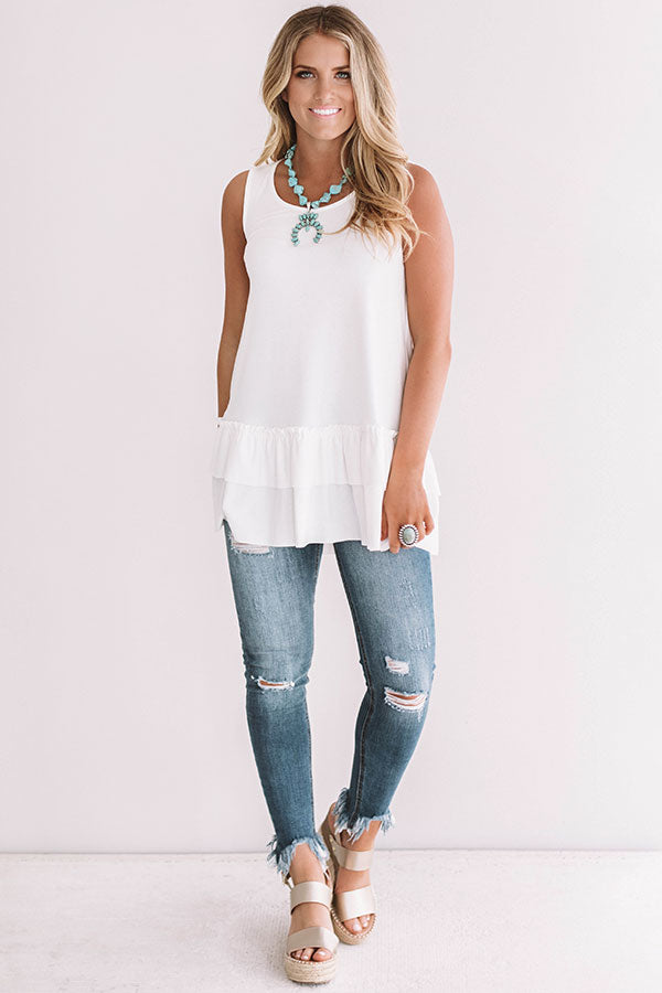 Simply Amazing Tunic Tank in Ivory