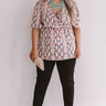Backstage At Fashion Week Snake Print Top In Pink Curves Image - 1