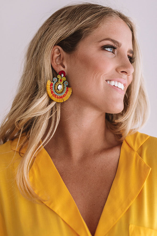 Met Gala Moment Earrings In Marigold