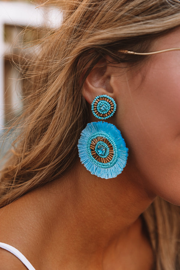 Backstage At Fashion Week Earrings In Aqua Image - 1
