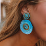 Backstage At Fashion Week Earrings In Aqua Image - 1