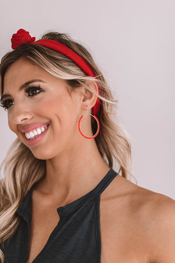 Sea And Spritzers Earrings In Red