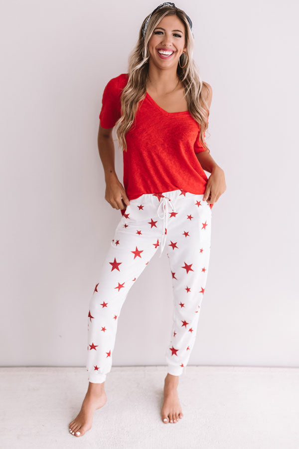 Oh, My Stars Joggers In Red