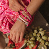 Bora Bora Baby Semi Precious Bracelet Set In Hot Pink Image - 1