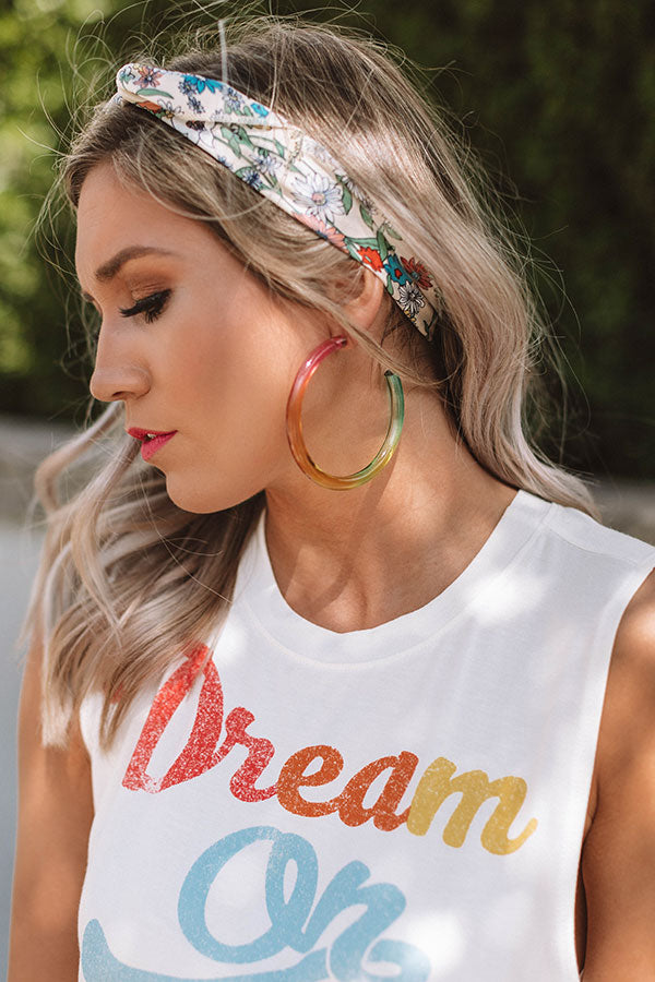 Under The Rainbow Hoop Earrings