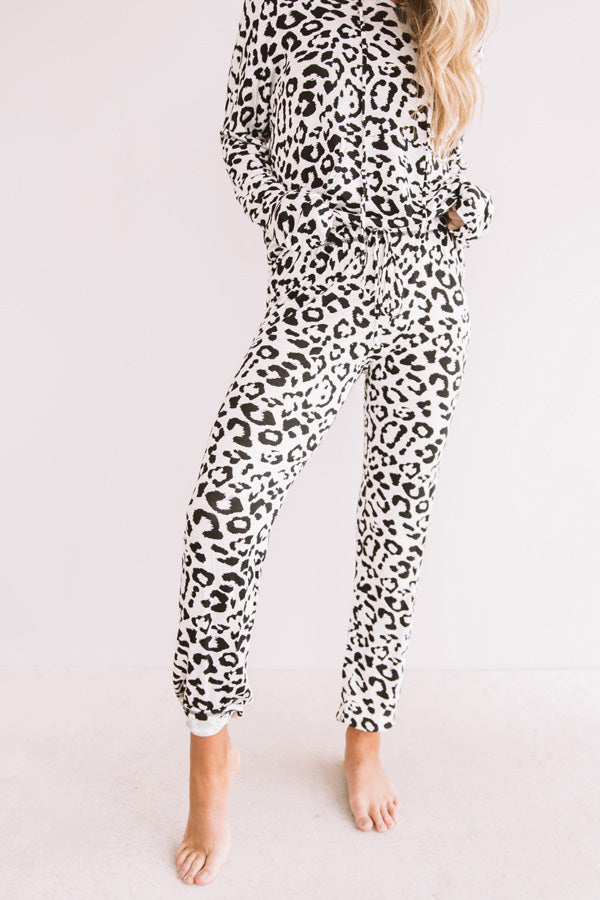 Girl On The Move Leopard Joggers